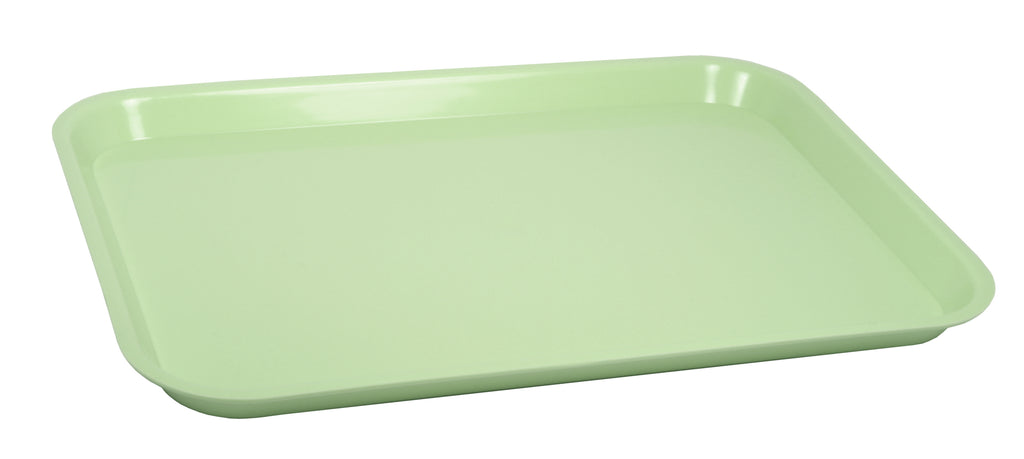 Green plastic tray