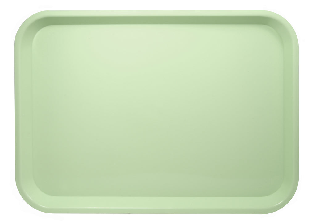 Green plastic tray