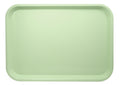 Green plastic tray