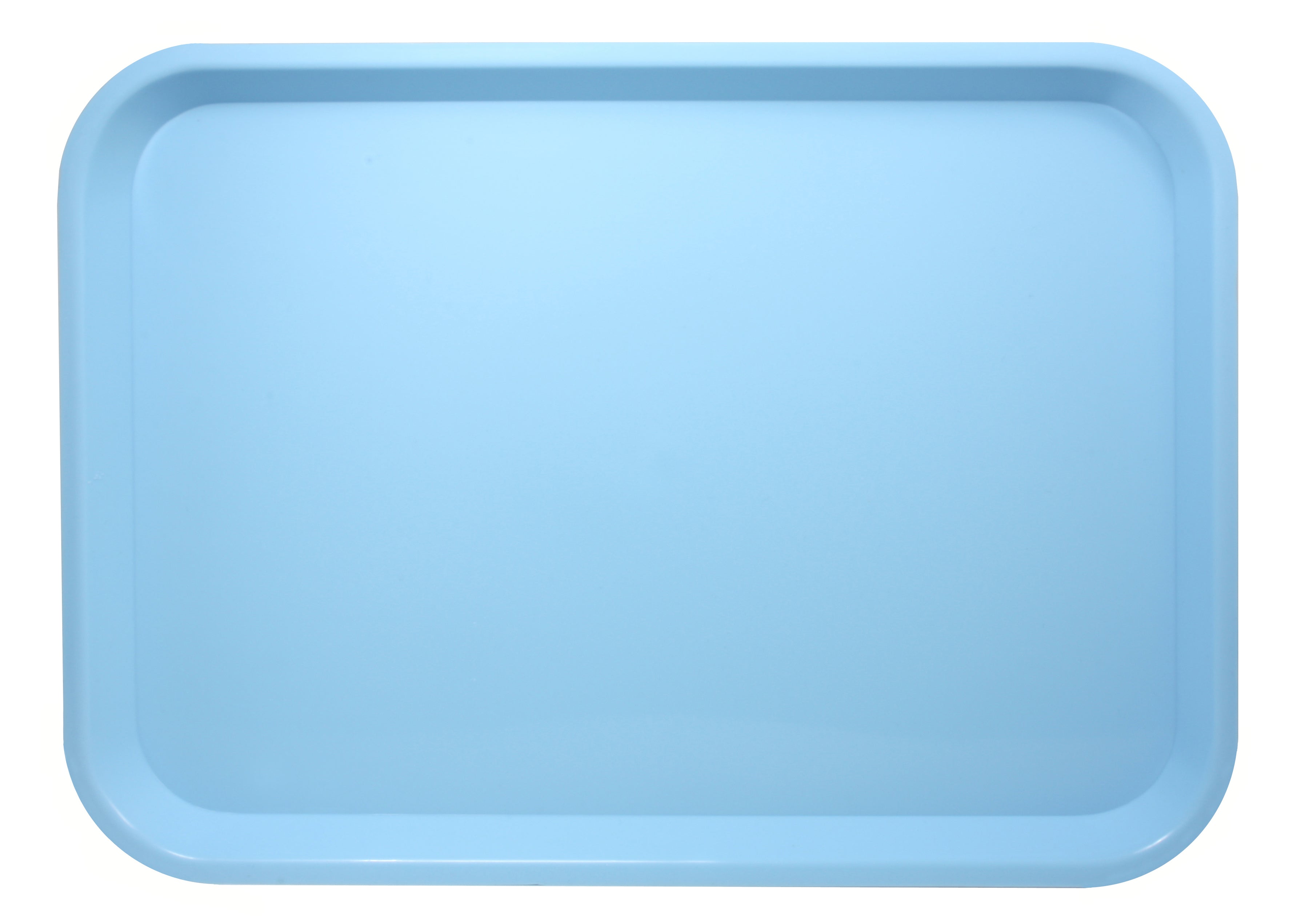 Light blue plastic tray
