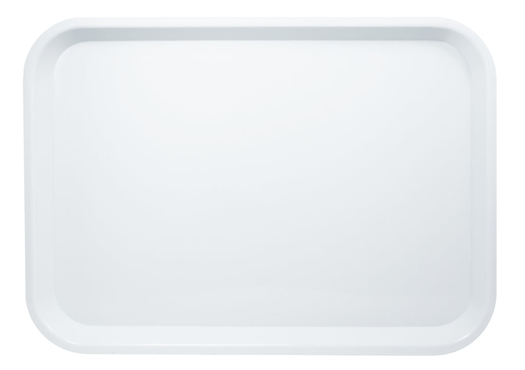 White plastic tray