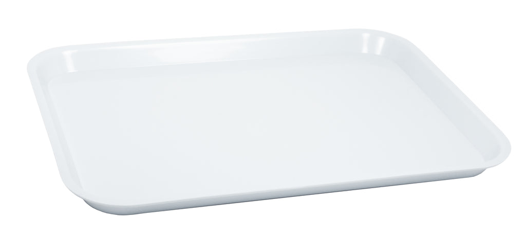 White plastic tray