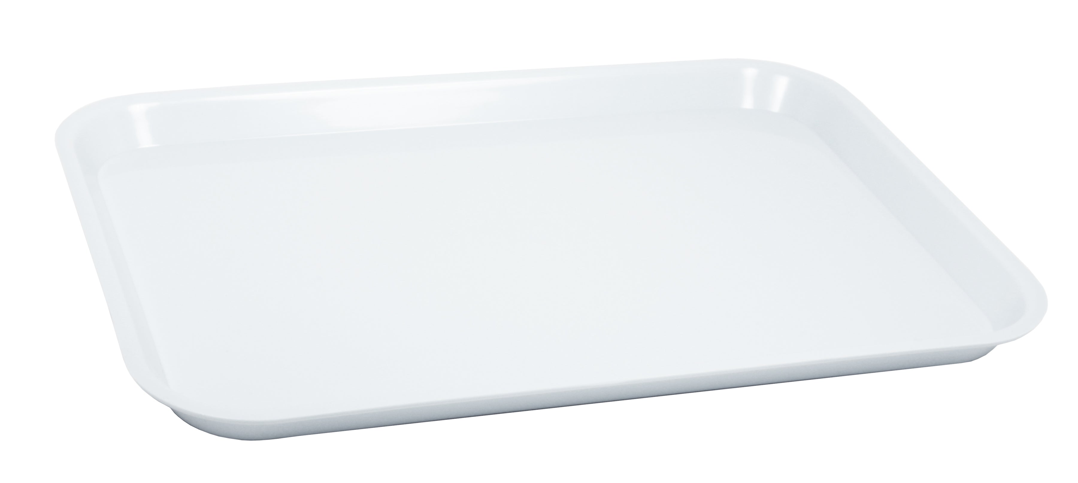 White plastic tray