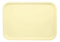 Yellow plastic tray
