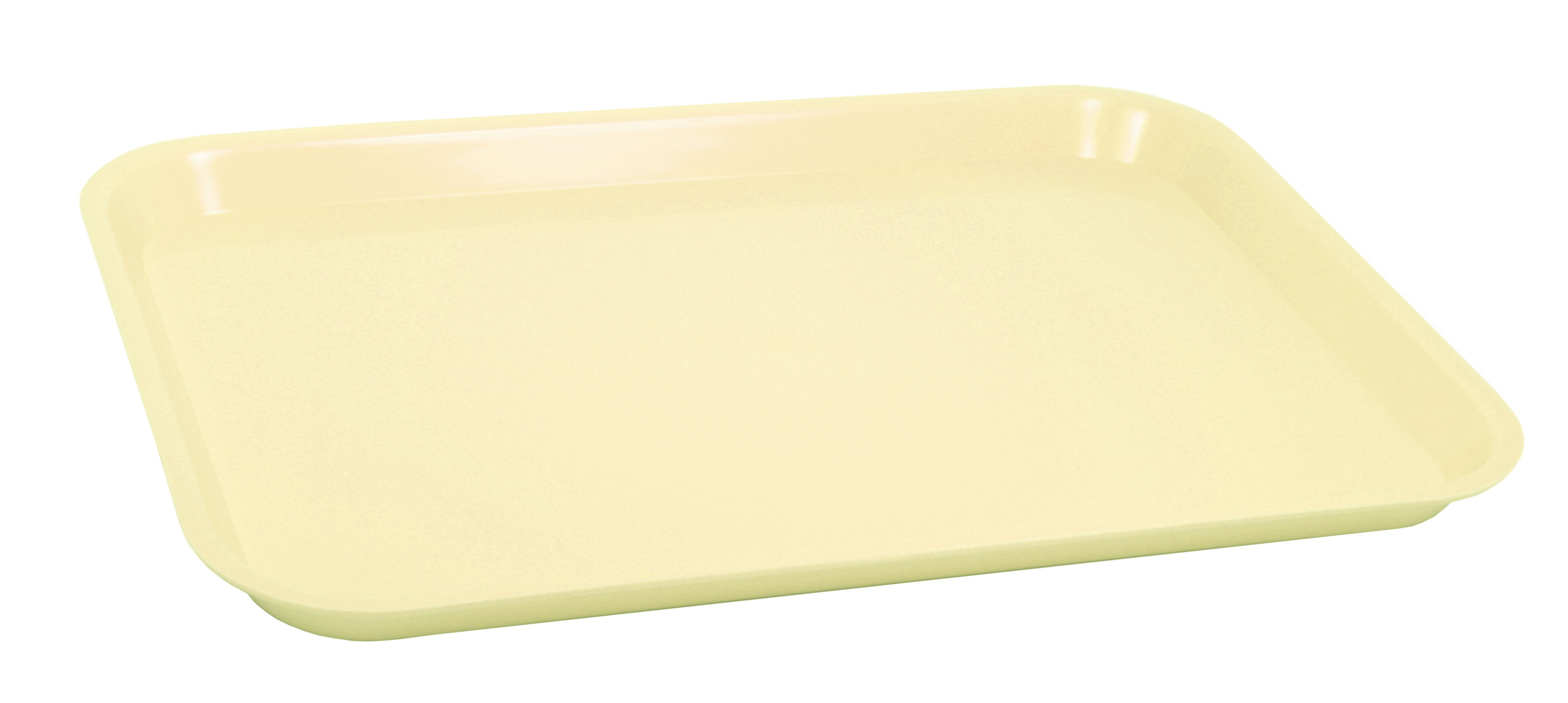 Yellow plastic tray