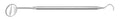 Mirror Handle with #5 Mirror Head &
Shepherd’s Hooked Scaler