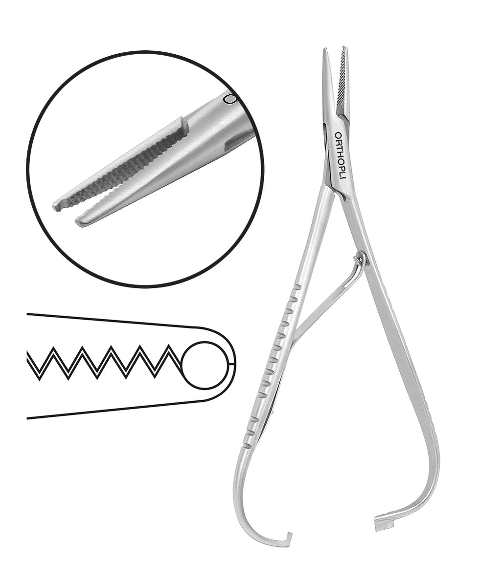 Mathieu Elastic Inserting Plier (Grooved Tip)