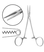 Elastic Placing Hemostat (Grooved Tip)