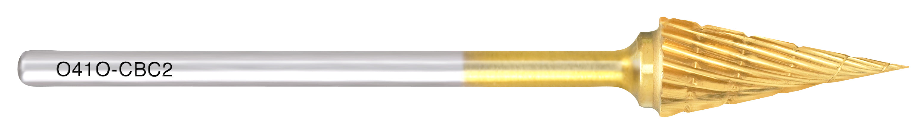 Cone shaped carbide bur (3/32” Stem)