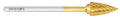 Flame shaped carbide bur (3/32” Stem)