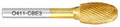 Egg shaped carbide bur (3/8" Stem)