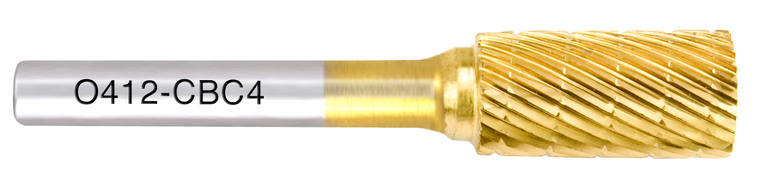 Cylinder shaped carbide bur (1/4” Stem)