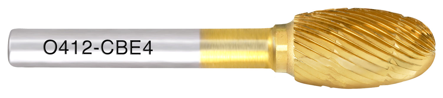 Egg shaped carbide bur (1/4” Stem)