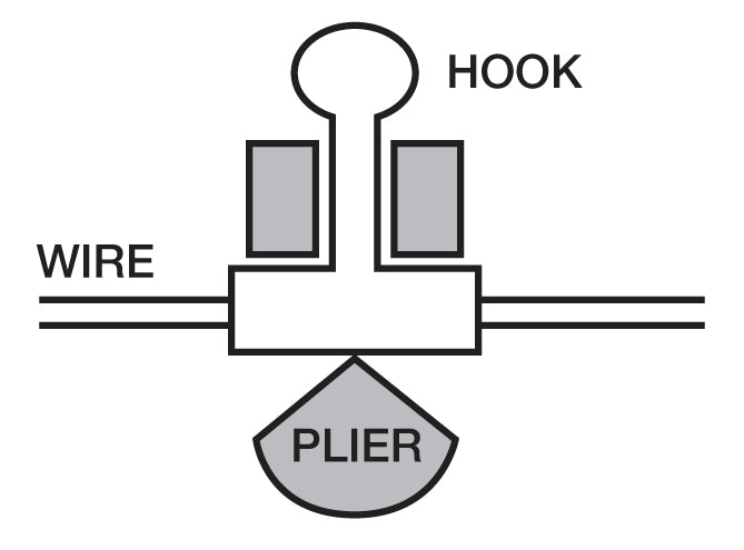 Crimpable Ball Hook Placing Plier