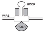 Crimpable Ball Hook Placing Plier