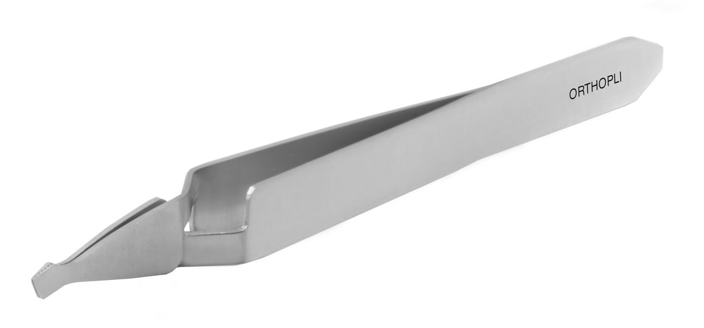 Bracket Tweezer Reverse Action Square Head
