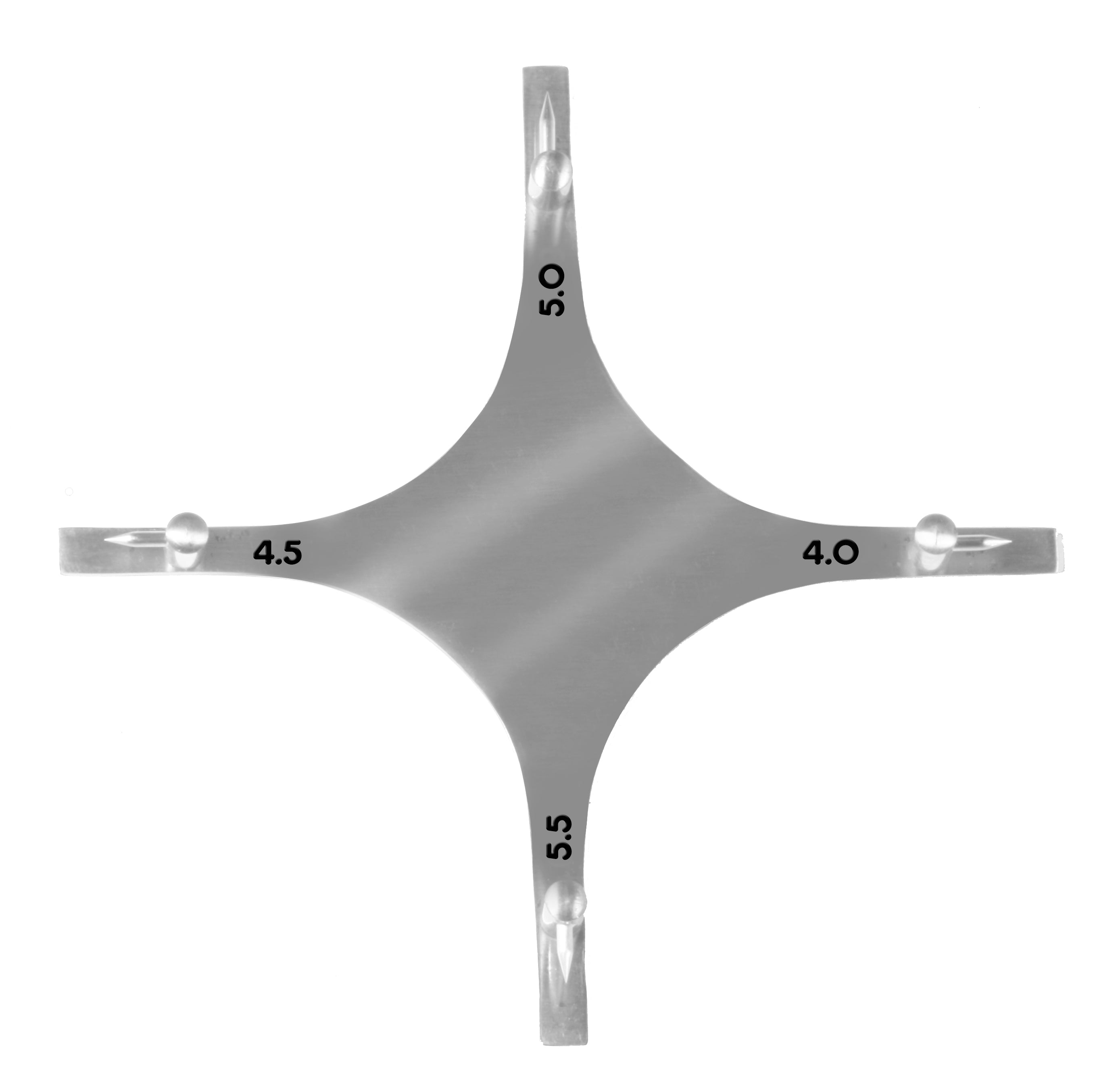 Boone Bracket Positioning Gauge (Star)(4mm, 4.5mm, 5mm, 5.5mm)