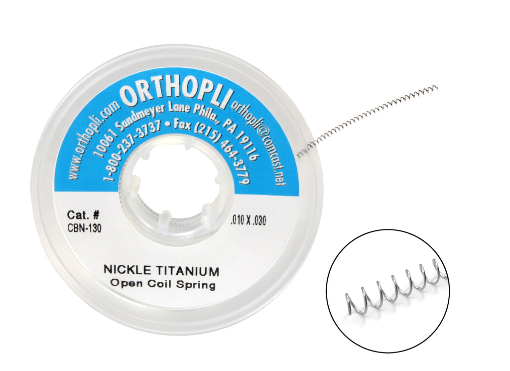 Nickel Titanium Open Coil Springs (15” Spool)