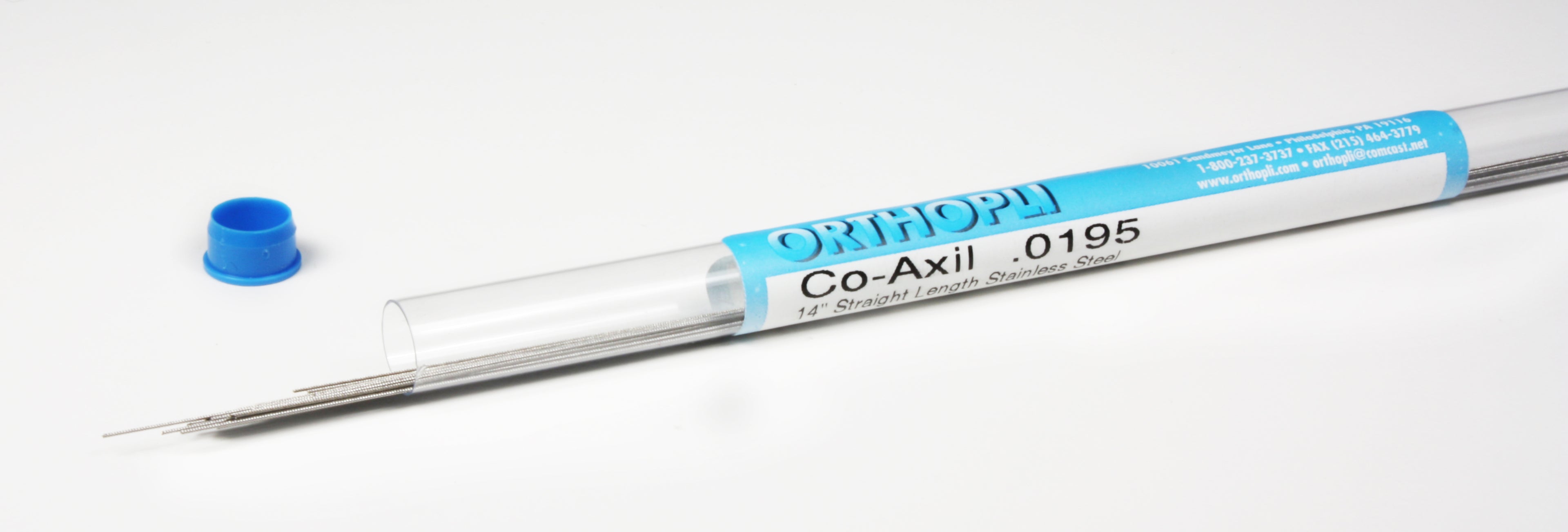 14” Straight Stainless Steel Co-Axil Wire (6 strand) (20 per tube)