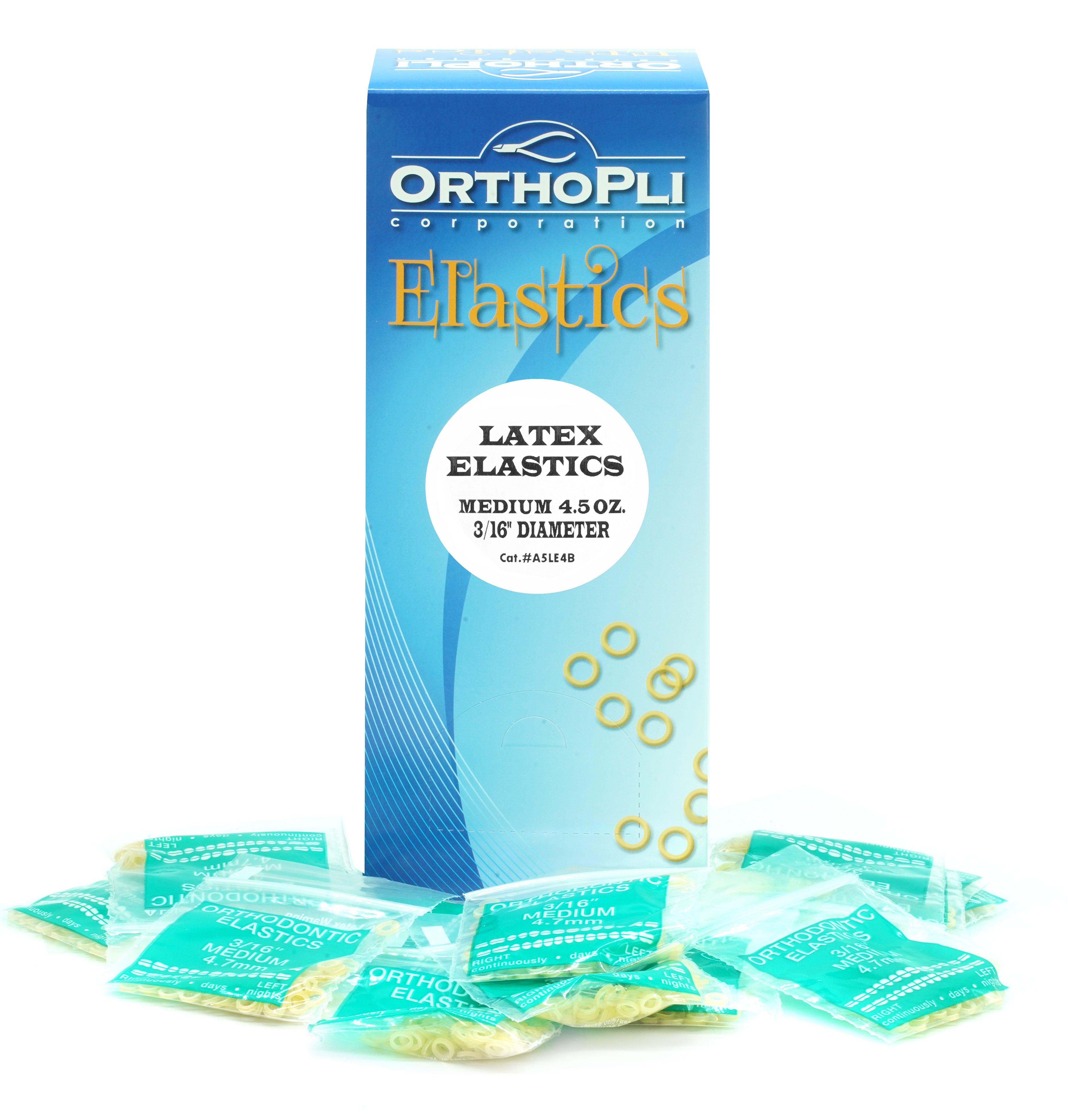 Latex Elastics (50 Bags Per Box) (100 Elastics Per Bag) - A