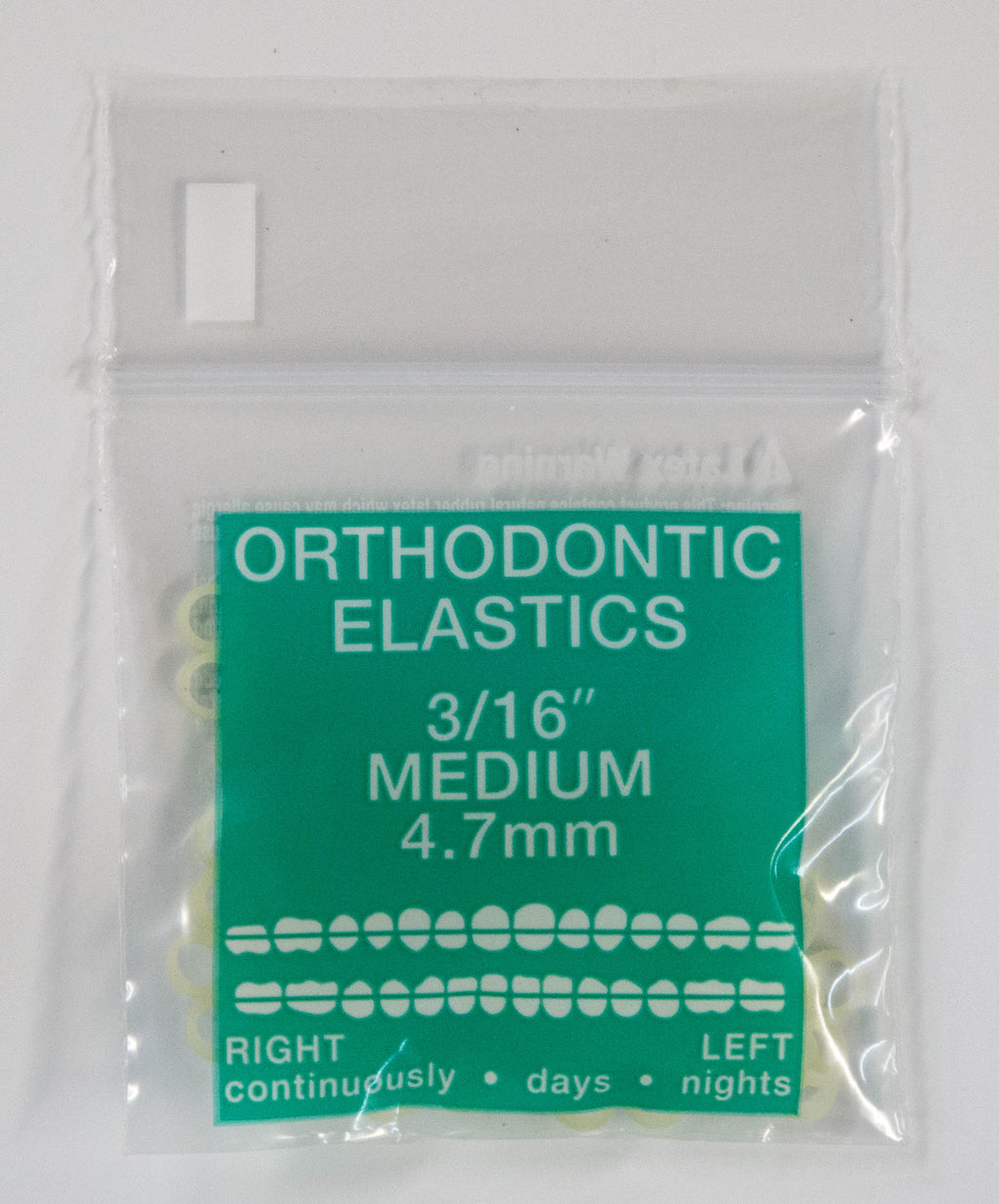 Latex Elastics (50 Bags Per Box) (100 Elastics Per Bag) - A