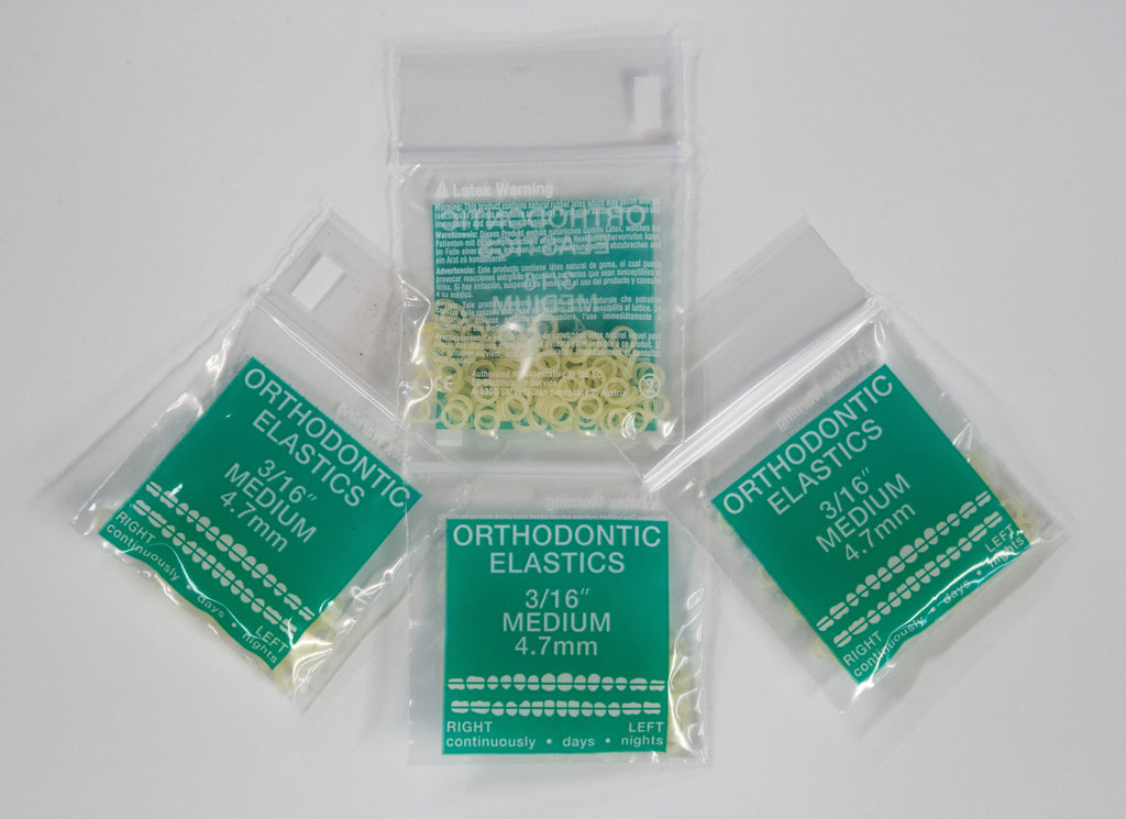 Latex Elastics (50 Bags Per Box) (100 Elastics Per Bag) - A