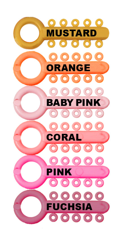 Mini Patient Sticks (100 Sticks Per Pack) (10 Elastic Ties Per Stick)