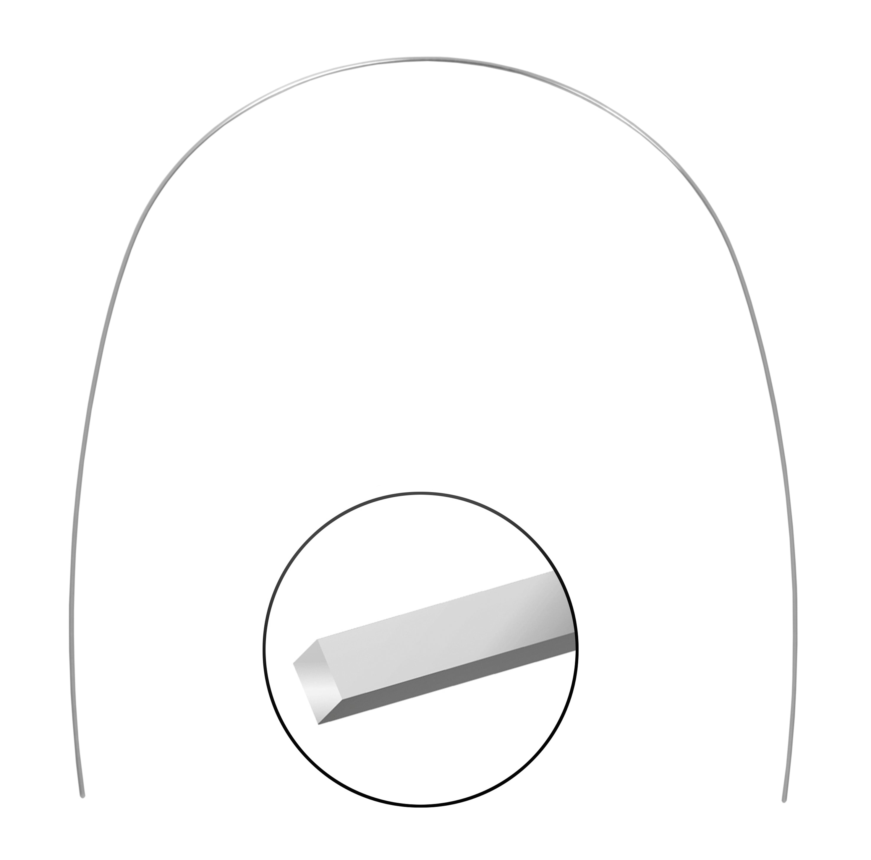 Nickel Titanium Preformed Archwire (Rectangular) (10 per pack)