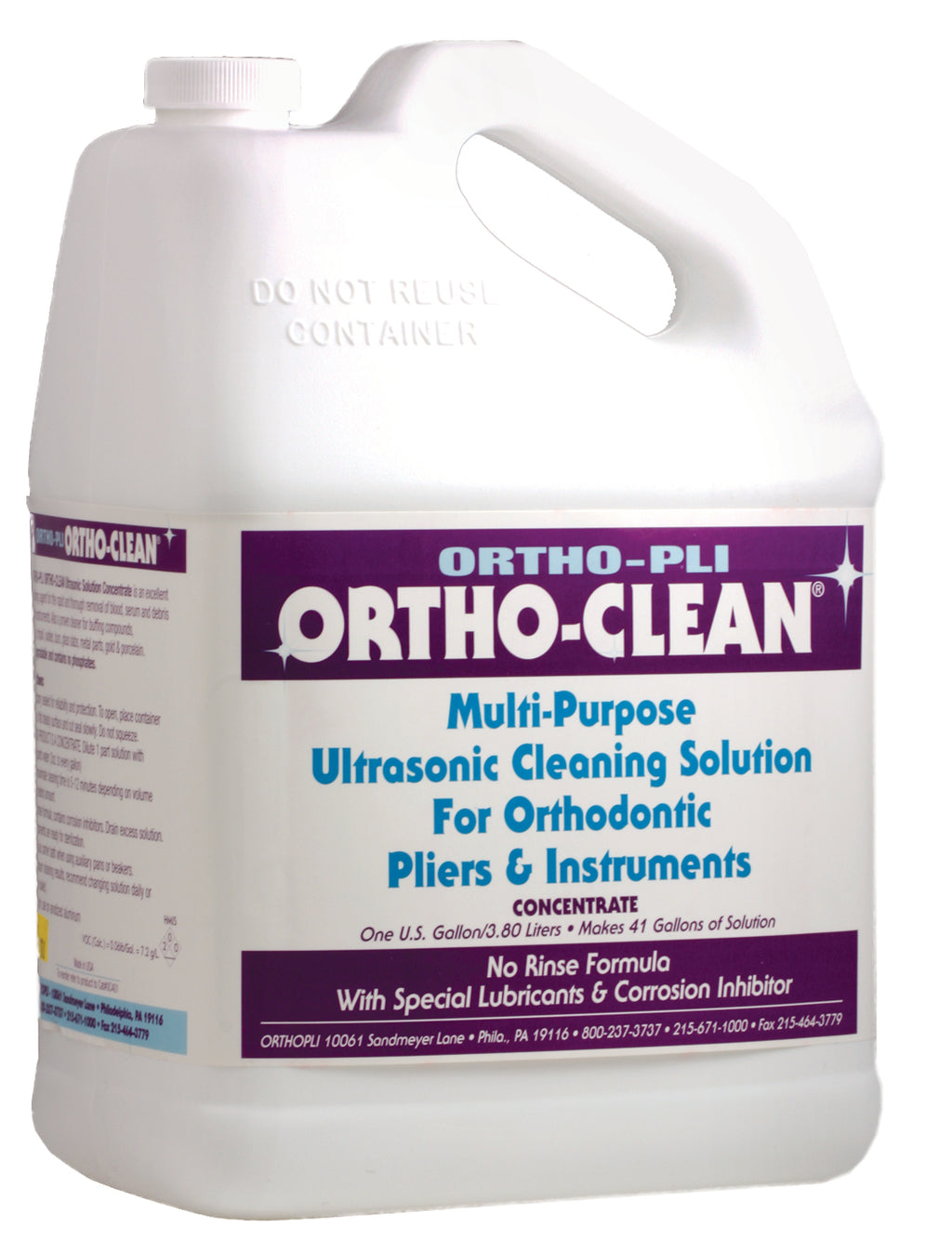 Multi-purpose 
Ultra Sonic 
Cleaning Solution 
(Ortho-Clean)