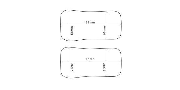 Occlusal (Large) Flat Glass Photographic Mirror