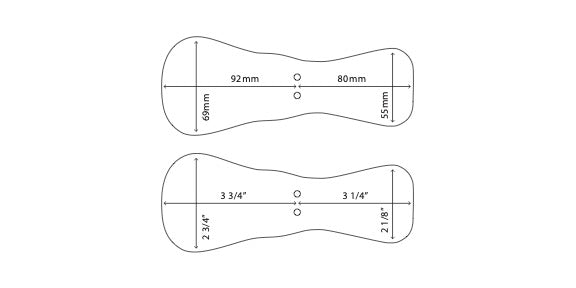 Occlusal Angled Photographic Mirror – 
Rounded (Adult & Child)