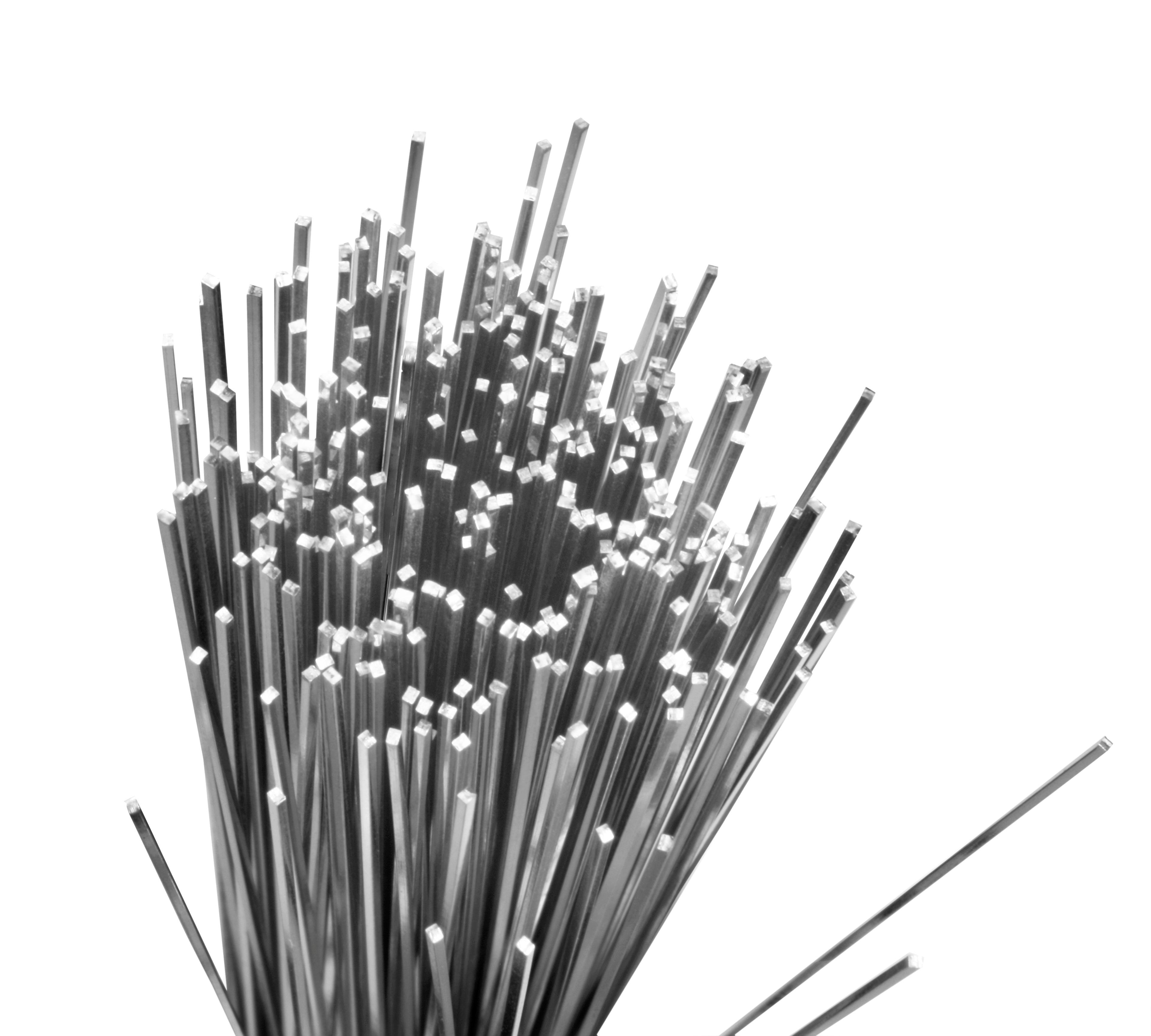 14” Straight Stainless Steel Rectangular Wire