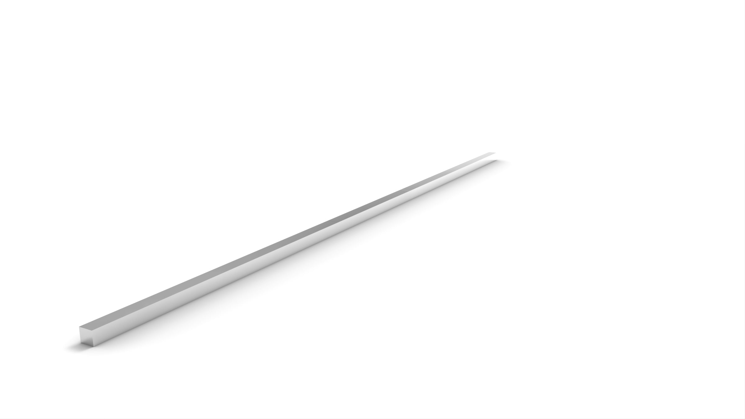 14” Straight Stainless Steel Rectangular Wire